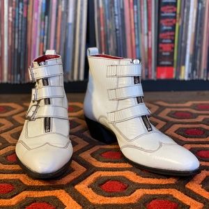 John Fluevog Idol white Idol Jack boots